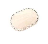 Bases para cestas portabranquias Base de cesta ganchillo ovalada madera maciza en blanco for tejer cestas bricolaje, manualidades, decoración del hogar(Color 7)