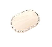 Bases para cestas portabranquias Base de cesta ganchillo ovalada madera maciza en blanco for tejer cestas bricolaje, manualidades, decoración del hogar(Color 6)