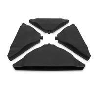 VONROC Baldosas para sombrilla, peso de la base, triangulares, para un peso total de ±80 kg, adecuadas para sombrillas de 50 x 50 cm, juego de 4 unidades