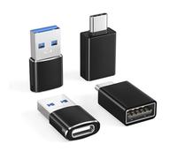 Basesailor Adaptador USB a Tipo C 3.0 4Pack Conversor OTG Thunderbolt 4 | Compatible para iPhone 17 16 15 14 13 12 Serie, iPad Pro 3rd Gen ~ M5 2026, Apple Watch 11, Samsung Galaxy S20-S26 Ultra