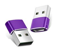 Basesailor Adaptador USB a USB C 2-Pack,USB C Hembra a USB Macho Conversor Cable Cargador Tipo A para iPhone 16 15 14 13 12 Mini Pro MAX,iPad Air 4 5 Mini 6 7,Samsung Galaxy S22 S23 S24 Ultra A90 A72
