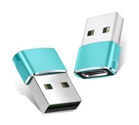 Basesailor Adaptador USB a USB C 2-Pack,USB C Hembra a USB Macho Conversor Cable Cargador Tipo A para iPhone 16 15 14 13 Mini Pro MAX,2022,iPad Air 4,Samsung Galaxy S23 S24 Ultra,A90 A71 A72 A73 Plus