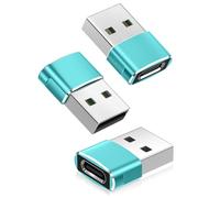 Basesailor Adaptador USB a USB C 3-Pack,USB C Hembra a USB Macho Convertidor Cable Cargador Tipo A para iPhone 16 15 14 Pro MAX,Apple Watch 9,AirPods iPad Mini 6 7 Air 4,Galaxy S22 S23 S24 Ultra,A54