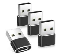 Basesailor Adaptador USB a USB C 4Pack,USB C Hembra a USB Macho Conversor Cable Cargador Tipo A para iPhone 17 16 15 14 13 Pro MAX,iPad 10 Air 4 5 Mini 6 7,AirPods,Samsung Galaxy S25 S24 A55,Tab S10