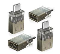 Basesailor Adaptador USB C a USB 4Pack,Convertidor USBC Macho a USBA 3.0 Hembra,Thunderbolt 5 4 3 Tipo C OTG para MacBook Pro Air,iPhone 17 16 15,Apple iMac,iPad,Microsoft Surface,Samsung Galaxy S25