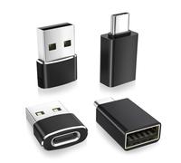 Basesailor Adaptador USB C a USB&Tipo-C Macho a USB A 3.0 Hembra con OTG 4Pack,Thunderbolt 4 Conversor Cable Cargador para iPhone 16 15 14 13,iPad,Apple iWatch 8 9,Galaxy S22 S23 S24 Ultra,Portátil