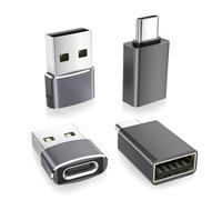 Basesailor Adaptador USB C a USB&Tipo-C Macho a USB A 3.0 Hembra con OTG 4Pack,Thunderbolt 4 Conversor Cable Cargador para iPhone 17 16 15 14,iPad Air Mini,Mac Pro,Galaxy S25 S24 S23 Ultra,Z Fold Flip