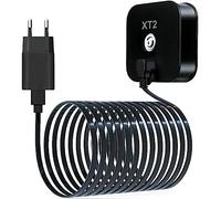 Basesailor Cable Cargador Blink XT XT2 de 3 Metro con Adaptador Pared, Cargador de Ladrillo y Cable de Carga Micro USB en ángulo Recto, Fuente de Alimentación al Aire Libre para Blink XT XT2, M