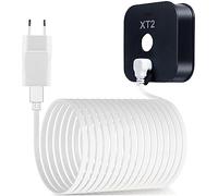 Basesailor Cable Cargador Blink XT XT2 de 9 Metro con Adaptador Pared, Cargador de Ladrillo y Cable de Carga Micro USB en ángulo Recto, Fuente de Alimentación al Aire Libre para Blink XT XT2, M 8