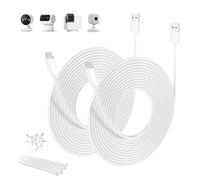 Basesailor Cable Cargador USB A a USB C 3M 2Pack,Cable USB C Extensión de Alimentación Largo Tipo A 2.0 para Blink Outdoor 4,Petcube Cam 360,Xiaomi Smart Camera C400,Eufy SoloCam C210/S340/S220