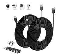 Basesailor Cable Cargador USB A a USB C 3M 2Pack,Extensión Largo Tipo C | Cable USB C de Alimentación para Eufy SoloCam C210/S340/S220,Indoor Cam S350/C220,EufyCam 3/S330,3C/S300,TP-Link Tapo 2K C120