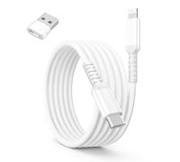 Basesailor Cable USB C a Lightning 2M con Adaptador USB A | Cable Tipo C a Lightning Cargador Carga Rápida PD para iPhone 11 12 13 14 Mini Pro,2020,Airpods 3,iPad 8 9 Generation 2021