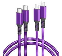 Basesailor Cable USB C a USB C 100W 4.5M 2-Pack,Cable Cargador Carga Rápida PD Largo para iPhone 16 15,MacBook iPad Air,Pro,Mini,Samsung Galaxy S25 S23 S22 S24 Ultra,Z Flip Fold 4 5,Google Pixel 7