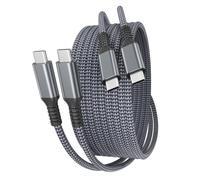Basesailor Cable USB C a USBC 60W para iPhone Duo 18 17 16 Pro Max,2M 2Pack | Cable de carga rápida para coche,MacBook Pro 2016-M5,Apple 15 Plus,AirPods 5 4,iPad Air mini,Galaxy S26 S25 S24 S23,Z Flip