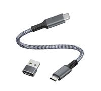 Basesailor Cable USB Tipo C a C 100W 0.3M con Adaptador,Cable Cargador Carga Rápida PD para iPhone 16 15,MacBook,iPad Pro 10 11 Mini 6 7,Air 4 5,Samsung Galaxy S22 S23 S24,Z Flip Fold 3 4 5,Steam Deck