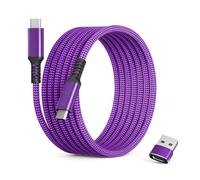 Basesailor Cable USB Tipo C a C 100W 1M con Adaptador,Cable Cargador Carga Rápida PD para iPhone 16 15,MacBook,iPad Pro 10 Mini 6 6th,Air 4 5,Samsung Galaxy S22 S23 S24,Z Flip Fold 3 4 5,Steam Deck