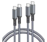 Basesailor Cable USB Tipo C a C 100W 2M 2Pack,Cable Cargador Carga Rápida PD para iPhone 17 16 15,MacBook Mac,iPad Pro 10 11 12.9,Air 4 5 Mini 6 7,Galaxy S23 S22 S24 Ultra,Google Pixel 7 8,Steam Deck