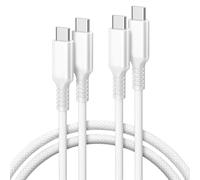Basesailor Cable USB Tipo C a C 100W 3M 2-Pack,Cable Cargador Carga Rápida PD para iPhone 17 16 15,MacBook,iPad Pro 10 Air 4 5 Mini 6 7,Galaxy A53 A54 A73,S22 S23 S24 Ultra,Google Pixel XL,Z Flip Fold