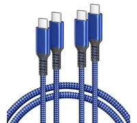 Basesailor Cable USB Tipo C a C 100W 3M 2Pack,Cable Cargador Carga Rápida PD para iPhone 17 16 15,MacBook Mac,iPad Pro 11,Air 5 Mini 6 7,Samsung Galaxy S21 S22 S23 S24 S25 Ultra,Note 20,Z Flip Fold 3