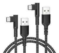 Basesailor Charger Cable para Sumsung S25 S24 Ultra 2M 2Pack,Right Angle Fast USB to USB C Charging Cord para iPhone 17 Air 16,MacBook Pro 2024 2023 2022 Air M3 M2 M1,Galaxy S22 S23 Plus,Tab S11 S10