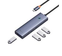 Adaptador concentrador USB-C 4 en 1 UltraJoy Series (gris) - BASEUS