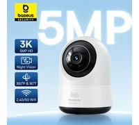 Baseus 5MP 3K WiFi cámara IP 2,4G/5G protección de seguridad interior inalámbrica Pan & Tilt 8x Zoom Digital Mini cámaras de vigilancia