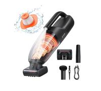 Baseus AP02 Aspirador de Mano sin Cable, Aspirador Coche Portatil 160W con Cepillo Rodante, Luz LED, Batería Recargable 10000mAh para Pelo de Mascota Coche Sofa Hogar Oficina Alfombras