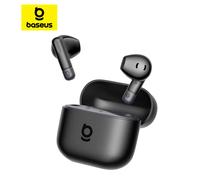 Baseus Bass BS2 Lite auriculares inalámbricos verdaderos Bluetooth 6,0 auriculares semiintrauditivos 2 micrófonos AI ENC 40H tiempo de reproducción IP55 SuperBass auriculares Sunlight Pink