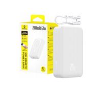 Baseus Batería externa EnerFill FM41 20000mAh 20W magnética con cable USB-C a USB-C de 30 cm - Blanco