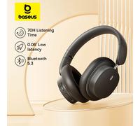 Baseus Bowie D05 auriculares inalámbricos Audio espacial 3D auriculares Bluetooth 5,3 auriculares 40mm controlador plegable sobre la oreja auriculares 70H White