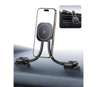 Baseus C03s - Soporte magnético para teléfono móvil para coche, con 2 brazos flexibles, soporte universal para teléfono móvil 20 N, compatible con iPhone y Samsung