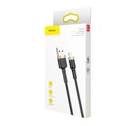 Baseus Cable Datos Cafule USB a Lightning 2m Negro
