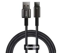 Baseus Cable de Datos de Carga rápida USB a Tipo C, 100 W, 1 m, Color Negro