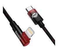 Baseus Cable Lightning de 90 grados, USB C a Lightning de carga rápida de 20 W para iPhone 14 Pro Max, diseño de ángulo para juegos compatible con iPhone 13/13 Pro/13 Pro Max, iPad Pro, iPhone 8-12 y