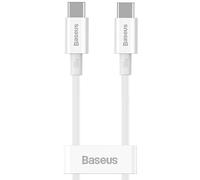 Baseus Cable tipo C superior tipo C de carga rápida/suministro de energía/FCP 100 W 5 A 20 V 1 m blanco (CATYS-B02)