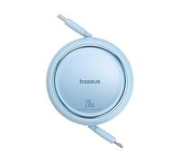 Baseus Cable USB C a Lightning retráctil USB C a Lightning de 20 W compatible con iPhone 14/13/13 Pro/13 Pro Max/12/12 Pro/11/XS MAX/8 Plus, iPad Pro, color azul