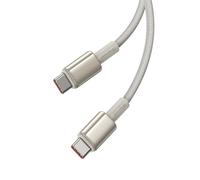 Baseus Cable USB C a USB C, 100 W, 1 m, PD 5 A QC 4.0, carga rápida, cable de carga USB C, cable de aleación de zinc tipo C para iPhone 17/16/15/14, MacBook Pro, iPad Air Mini Galaxy S25-20, Steam