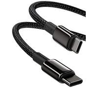Baseus Cable USB C a USB C Carga Rapida 100W, 3M Cable Cargador Tipo C PD 5A QC 4.0, Nylon Cable USBC para de Movil Android, MacBook Air/Pro, iPad Pro 12.9/11/Air/Mini, Samsung Galaxy S22/21/20
