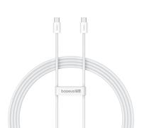 Baseus Cable USB Tipo-C a USB Tipo-C 30W 2m carga rápida Blanco