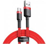 Baseus Cable USB Tipo-C Carga Rápida 3.0 5V/3A 1m Rojo