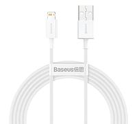 Baseus Cabo Usb Para Apple Lightning 8 Pinos 2,4A Série Superior Carregamento Rápido Calys-C02 2 Metros Branco