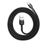 Cable Baseus Cafule USB-A a Lightning 2.4A 1m Negro