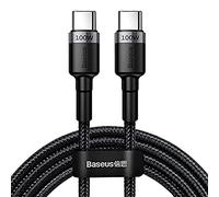 Cable de Datos Baseus Cafule USB-C a USB-C 5A 100W 2.0m Negro