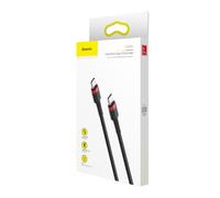 Baseus Cable de carga rápida USB-C a USB-C Cafule PD2.0 60 W (20 V 3 A) 1 m Negro