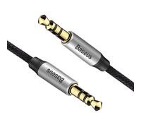 Baseus cam30bs1 cable de audio 1 m 3,5mm negro, plata
