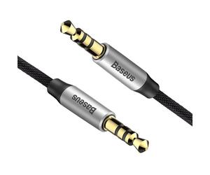 Baseus cam30bs1 cable de audio 1 m 3,5mm negro, plata