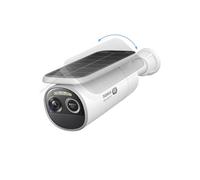 Baseus Cámara de Seguridad Solar S2 4K inalámbrica para Exteriores [reconocimiento Facial con IA] IP67 Impermeable cámara de vigilancia doméstica WiFi Recargable, visión Nocturna a Color de 145°, sin