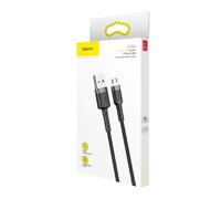 Baseus camklf-cg1 cable usb 2 m usb a micro-usb b negro, gris