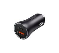 BASEUS Car Charger Golden Contactor MAX Dual Fast Charger C+U 60W Dark Gray (CGJM000113)
