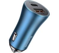 Baseus Car Charger Golden Contactor Pro Fast Type C/USB 40W, PD 3.0, QC 4.0+ SCP, FCP, AFC, Blue (CCJD-03)